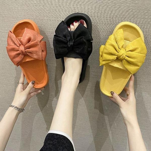 EVA 가벼운 컬러 왕리본 여성 슬리퍼