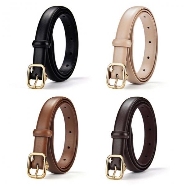 여성 클레식 캐주얼 패션 심플 디자인 사각 벨트