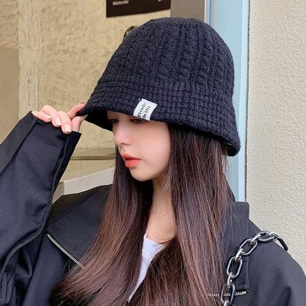 니트벙거지 뜨개 겨울 보온 버킷햇 산책 꾸안꾸