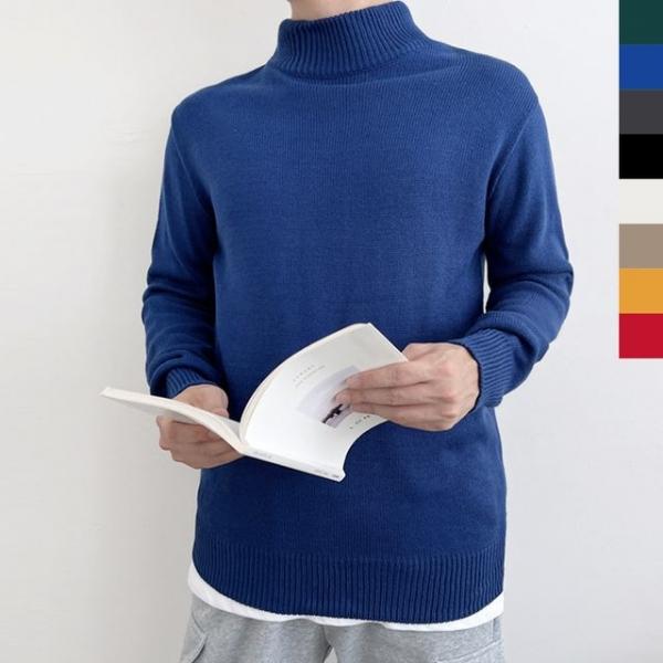 2L-OTT 1016 남자반목골지넥니트