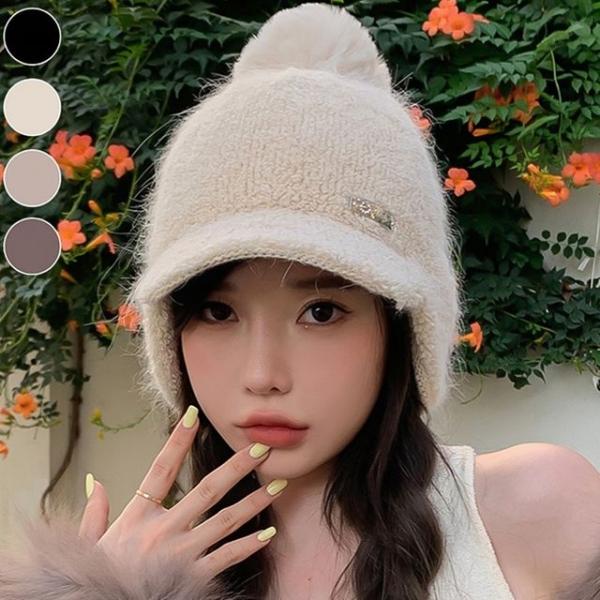 소피아 방울 모자 귀도리모자 겨울모자 골프 스포츠