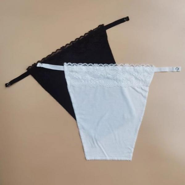 똑딱이 여자 레이스 가슴골 커버 가슴골 가리개 속옷