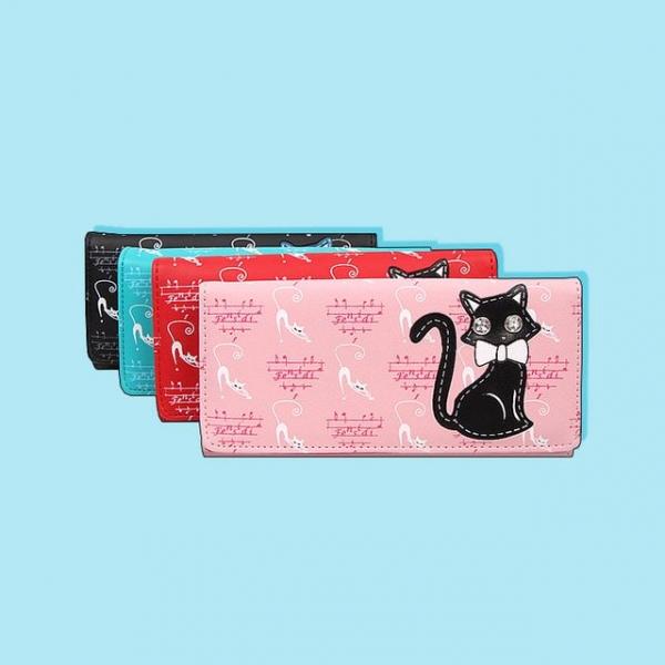 크리스탈 캣츠 장지갑 여성지갑 지갑 장지갑