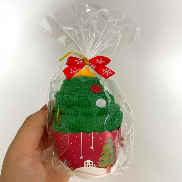 겨울 답례품 수건 타올 (개별포장) 크리스마스 트리