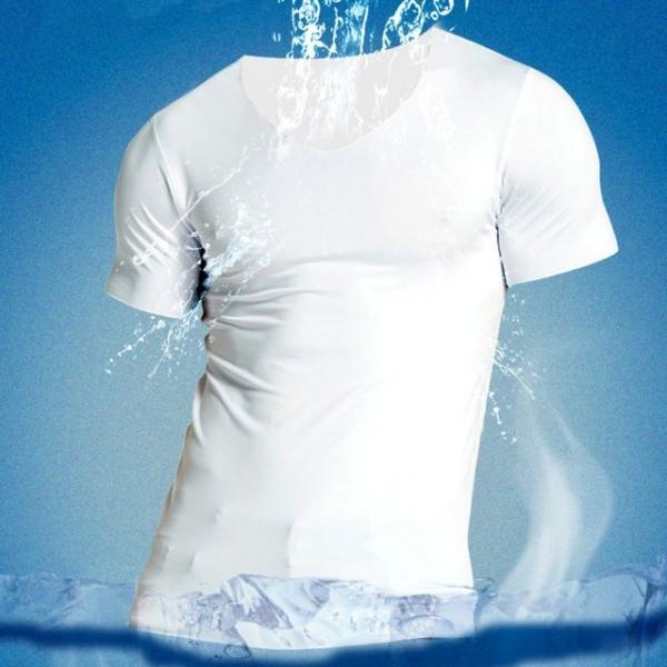 남성 부드럽고 시원한 원단 구김없는 반팔 이너티셔츠