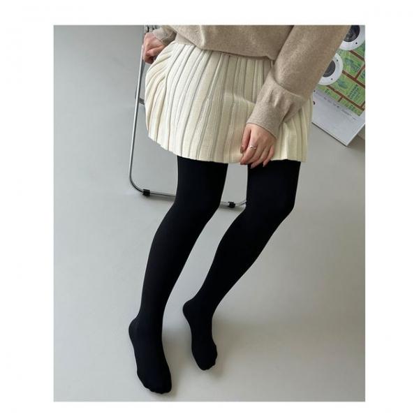 여성 기모 융털 레깅스 유발 무지 따뜻 도톰 타이즈