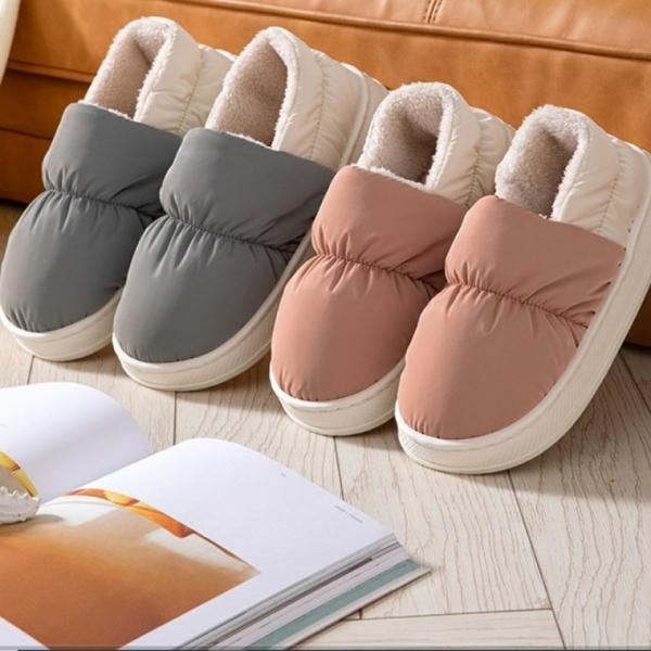 포근 파스텔 패딩 실내외겸용 학교실내화 사무실 슬리퍼