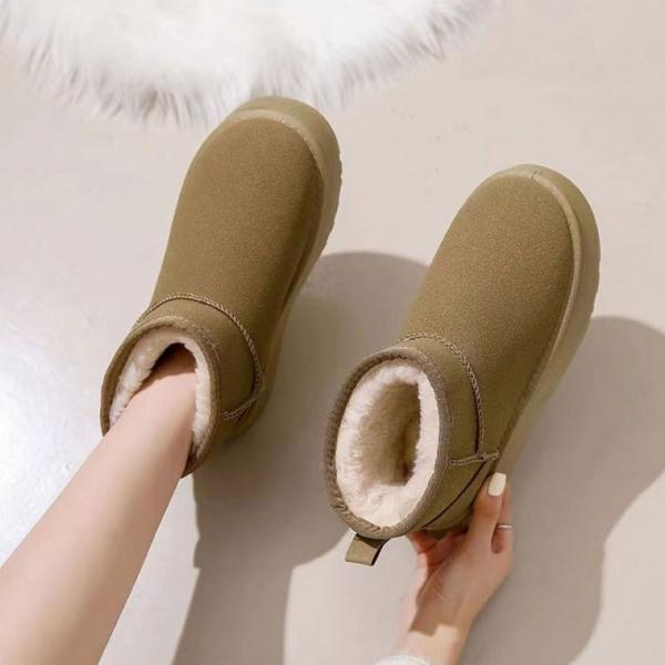 스웨이드 방한 털부츠 숏부츠