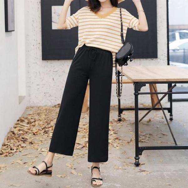 여성 쿨바지 허리밴딩바지 아이스 통바지 FM872