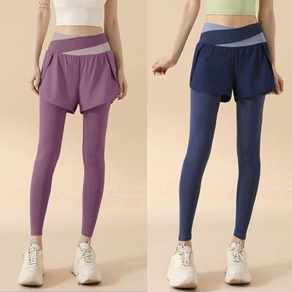 여성 투톤 일체형 레깅스 요가 필라테스 헬스 운동복