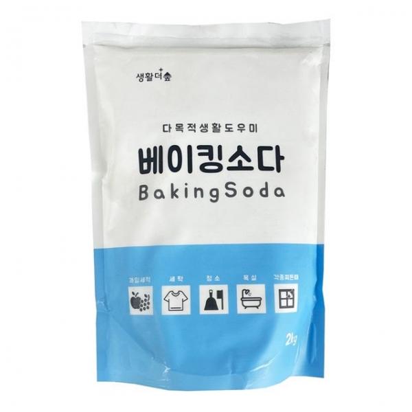 생활더숲 베이킹소다 2kg - O 찌든때제거 얼룩제거제