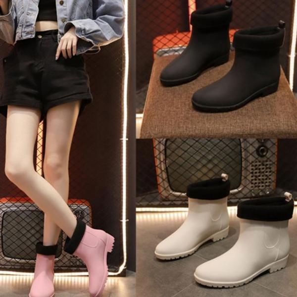 여성 털안감 기모 캐주얼 장화 첼시 방한 부츠