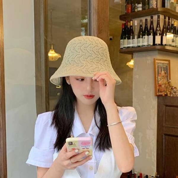 여름 시원한 양면 여성 벙거지모자 비치 버킷햇 보넷