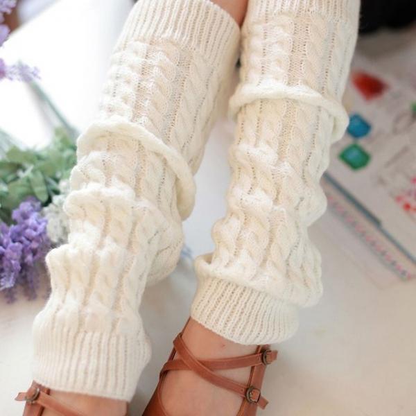 꽈배기 롱 레그워머 발토시 다리토시 방한 겨울