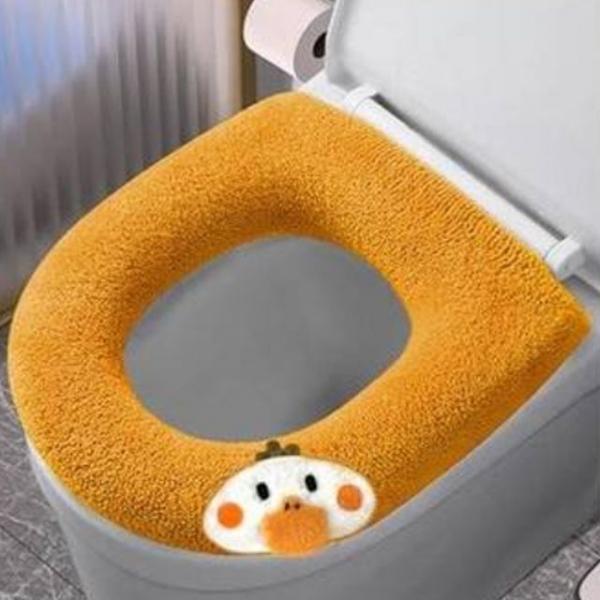 극세사 변기커버 변시시트 탈부착 겨울 화장실 엉따