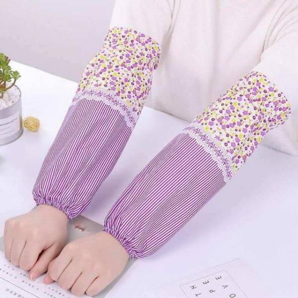 꽃무늬 여성 작업용 다목적 팔토시 미술용 사무용