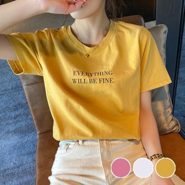 베이직 여름 여성 기본핏 에브리띵 반팔 티셔츠