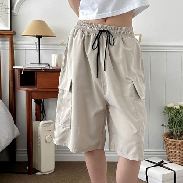 카고 5부 여자 반바지 여름 데일리 쿨 캐주얼 팬츠