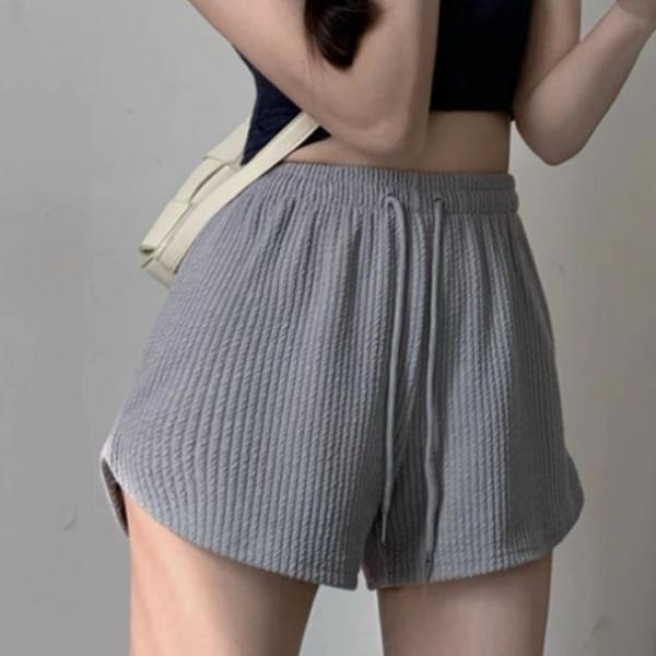 여성 여름 쿨 회색 반바지 캐주얼 집 실내 외출