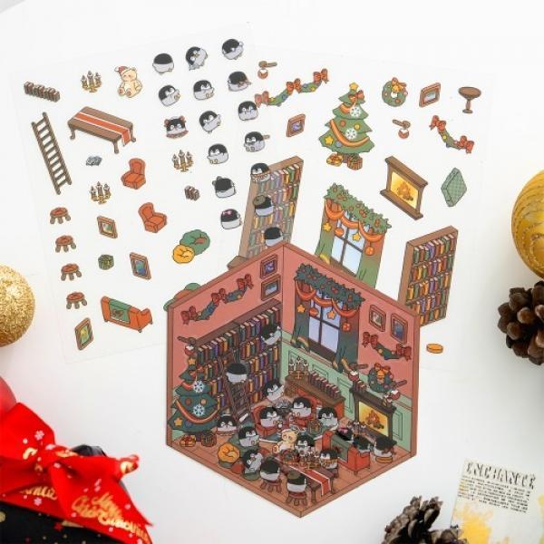 방꾸미기 스티커 크리스마스