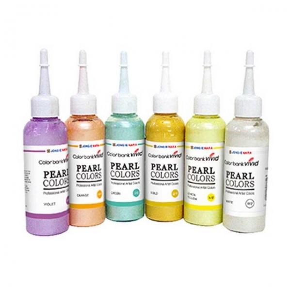 예쁜 펄 물감 100ml 6종류 취미 생활 점토 색칠