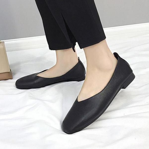 편안한 여성 단화 낮은굽 출퇴근 캐주얼 플랫슈즈