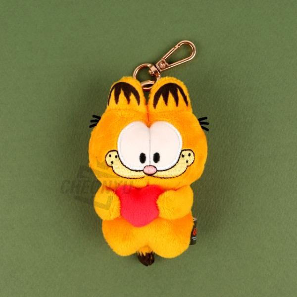 가필드 하트 가방고리 10cm