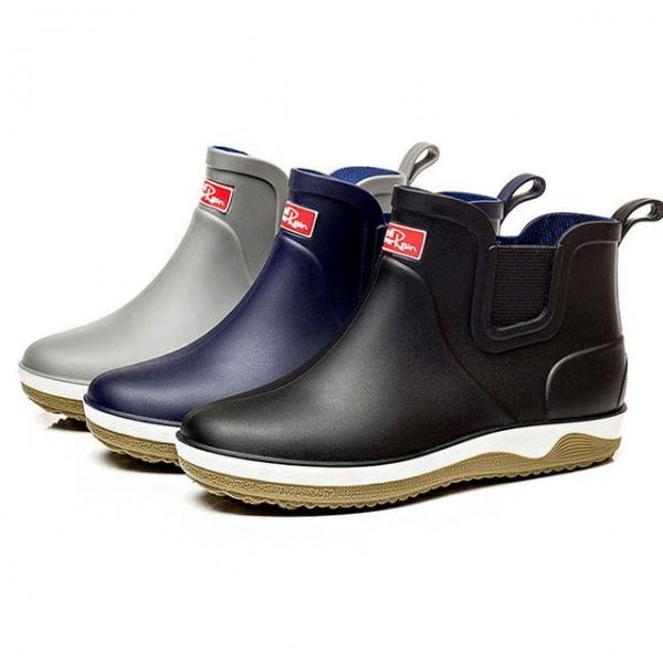 남자 방수 장마 비오는날 단목 고무장화 레인부츠