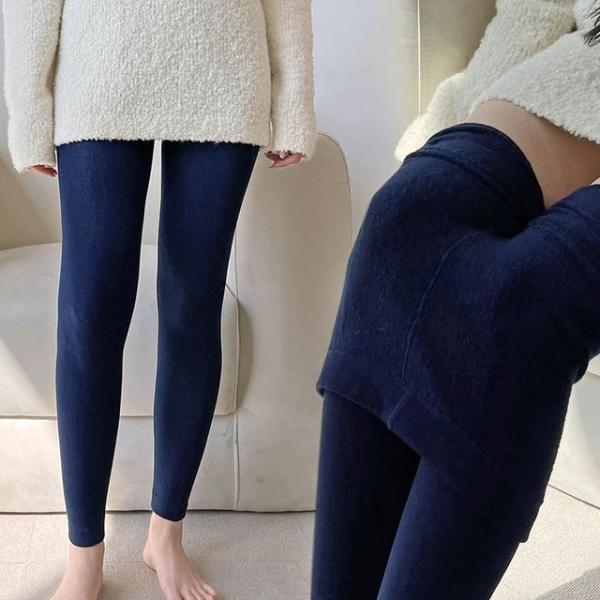 따뜻한 여성 겨울 패션 무발 기모 쫀쫀 레깅스
