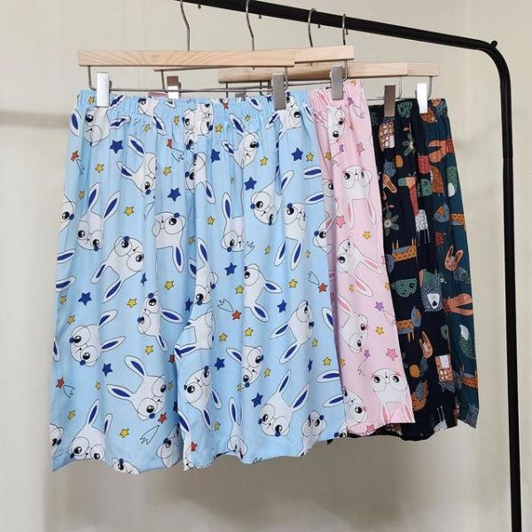 국산여성 여름 레이온 3부 5부 홈웨어바지