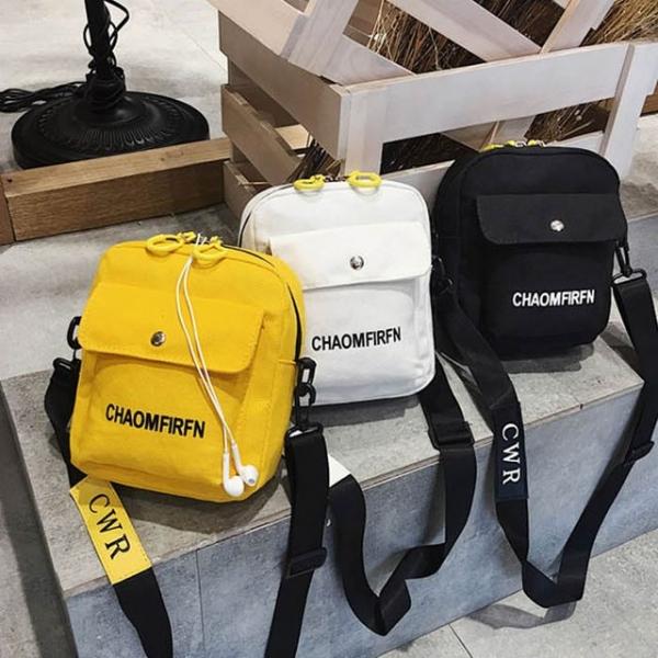 미니 캔버스 가방 캐주얼 크로스백 폰가방 여행가방