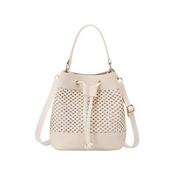 여자 여름 쇼퍼백 캐주얼 패션 버킷백 아이보리 가방