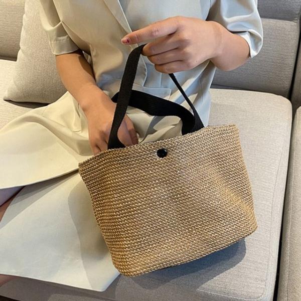 2컬러 여성 데일리 라탄 에코백 핸드백 쇼퍼백 가방