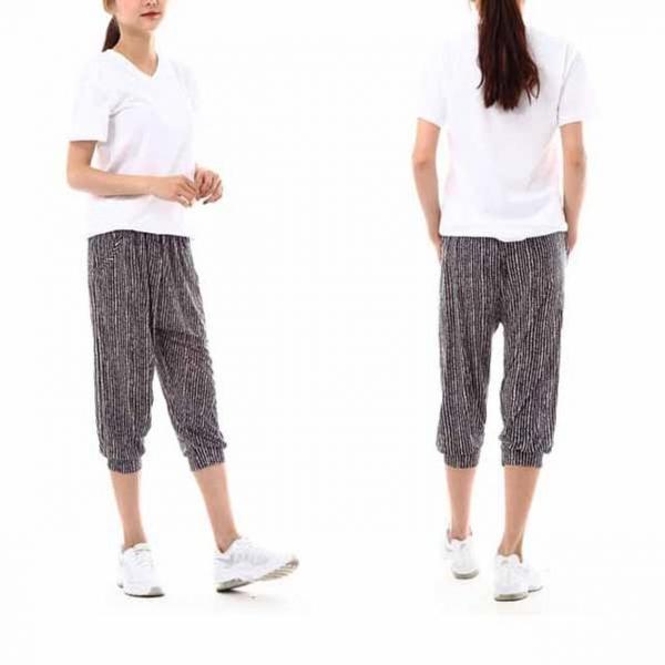 여성용 7부 아이스 쿨바지(FREE) 스트라이프