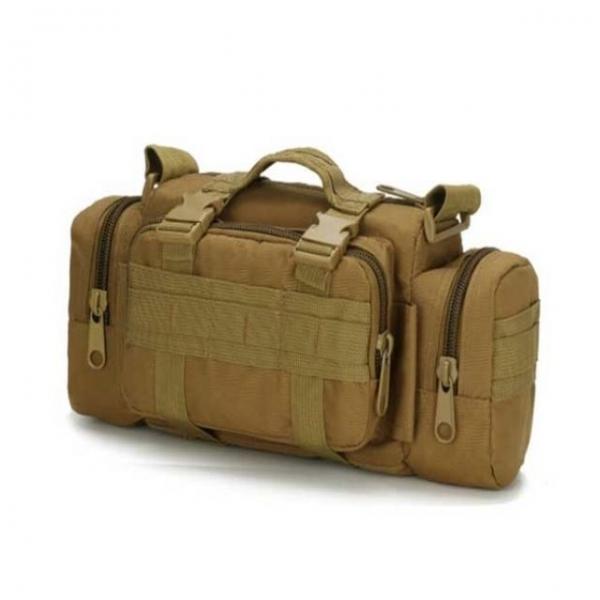 3중 포켓 멀티 힙색 크로스백 가방 백 색상 브라운