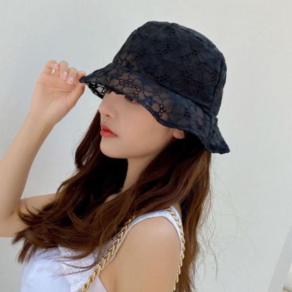 여성 시스루 패션 모자 버킷햇 비치모자 벙거지모자