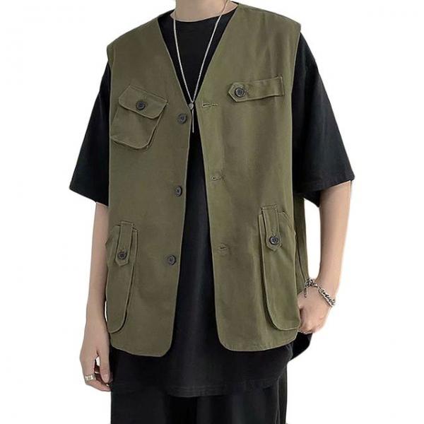 남자 패션 베스트 캐주얼 인기 신상 트렌드 얇은 조끼