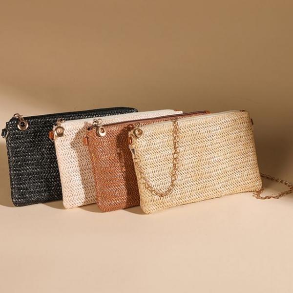 여성 체인 숄더 라탄 백 여름 데일리 가방