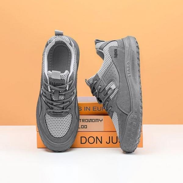 남성 2컬러 배색 메쉬 베이직 데일리 운동화 러닝화