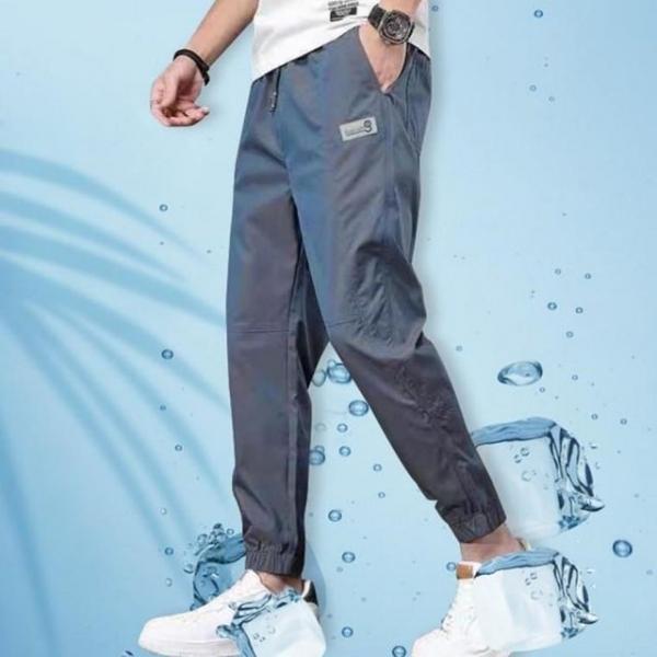 쿨 고드름 팬츠 조거 남자 여름 긴 바지 냉동고 밴딩