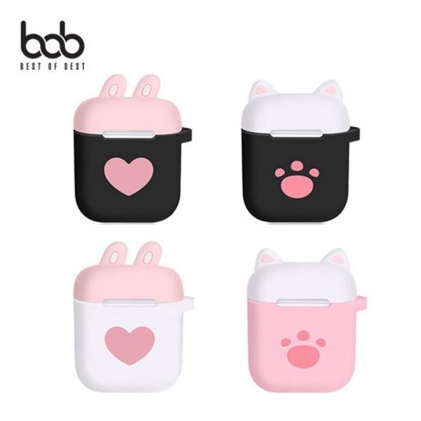 bob 큐티 쫑긋 에어팟 키링세트 실리콘 범퍼케이스