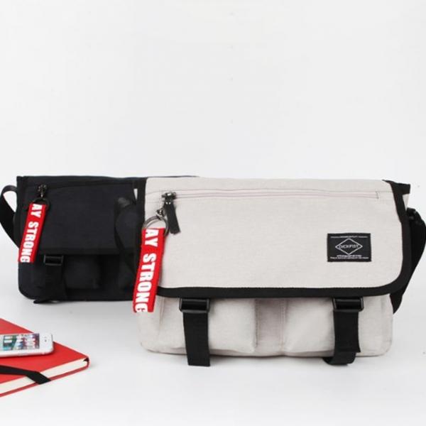 캐주얼 패션 스퀘어백 10대 캔버스 메신저백 가방