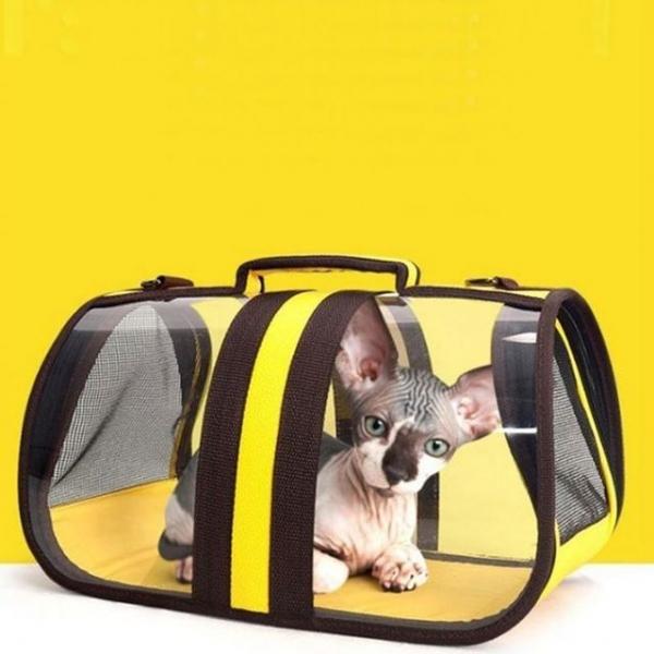 투명 이동가방 엘로우(대)