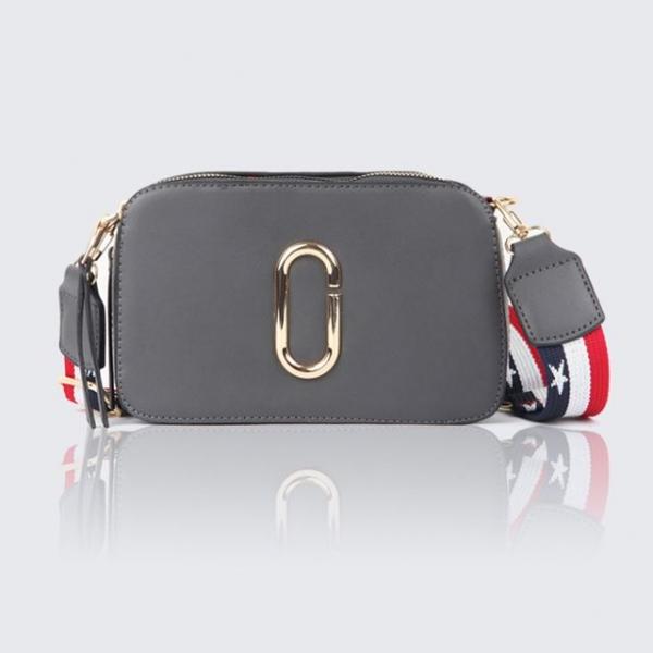 유니크 여성 미니 스퀘어 크로스백 데일리백 -그레이