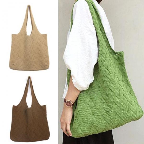 짜임 니트가방 에코백 숄더백 토드백 여성 학생패션백