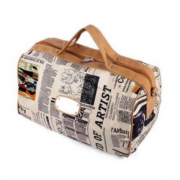 보스턴백 빈티지 여행 가방 캐쥬얼룩 스타일