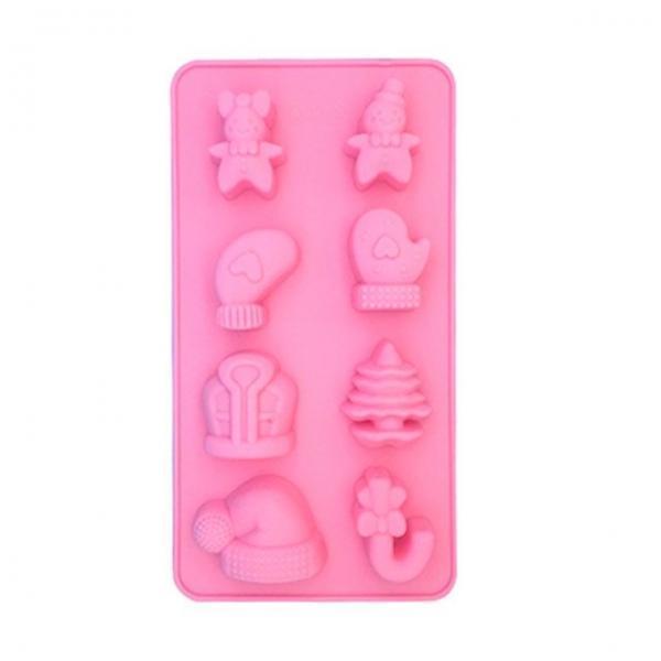 크리스마스 초콜렛 젤리 양갱 실리콘몰드 성탄 8구