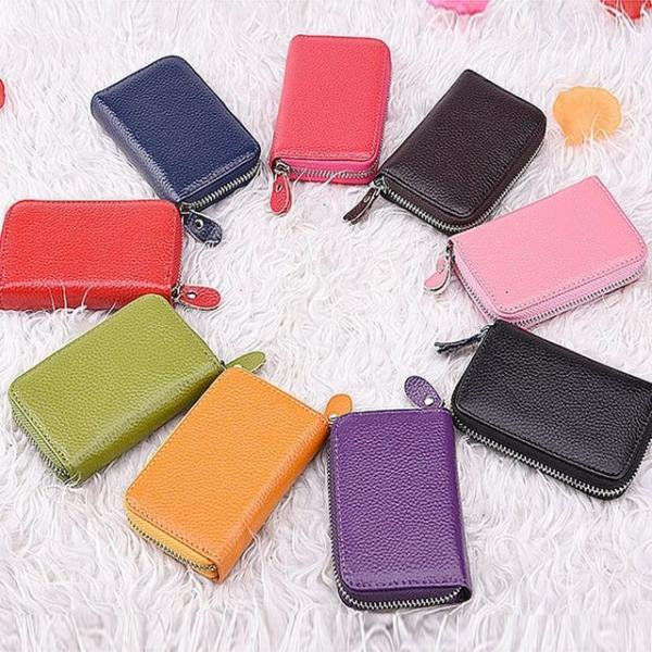 여자 가죽 카드 지갑 명함 교통카드 버스카드 파우치