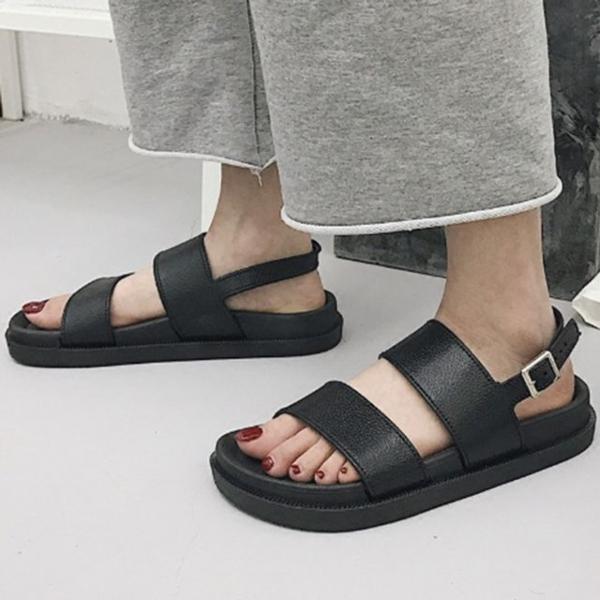 여성 스트랩 기본 디자인 데일리 발편한 여름 샌들