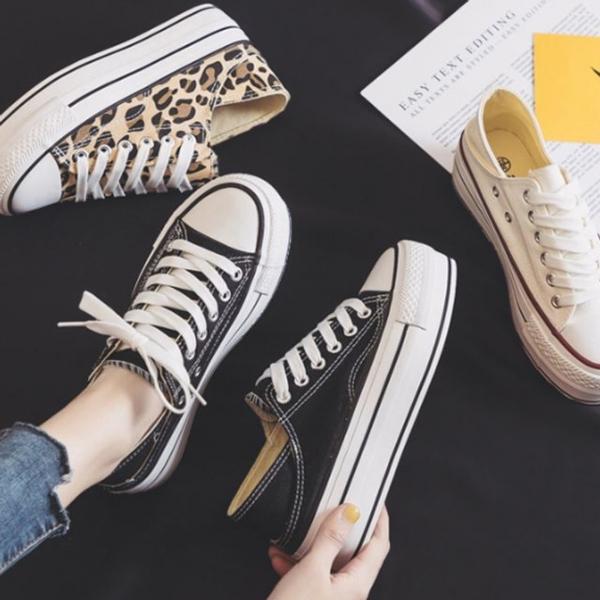 스니커즈 뮬 통굽 키높이단화 슬립온 여성운동화